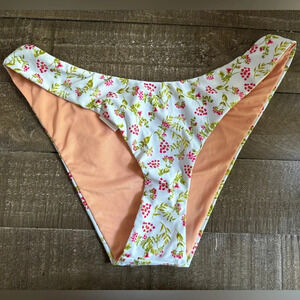 J. CREW‎ NWT Blue And Pink Floral Bikini Bottom Size S